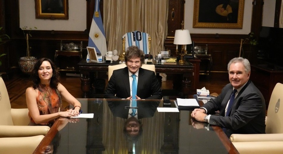 Javier Milei se reunió con la española Isabel Díaz Ayuso en Casa Rosada