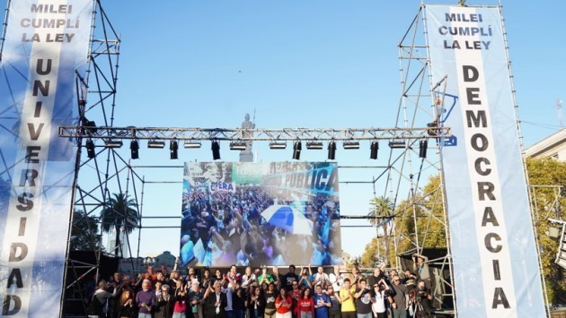 Multitudinaria Marcha Universitaria: pidieron el cumplimiento de la Ley de Financiamiento