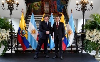 Milei y Noboa encabezaron la firma de acuerdos bilaterales en Quito