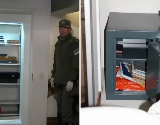 Mostraron las cajas fuertes de Cristina y advierten “había mucha documentación y cosas de valor